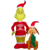 Grinch and Max Scene Christmas Inflatable